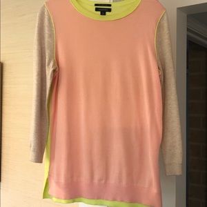 LANDS END WOMENS COLOR BLOCK SWEATER-Small